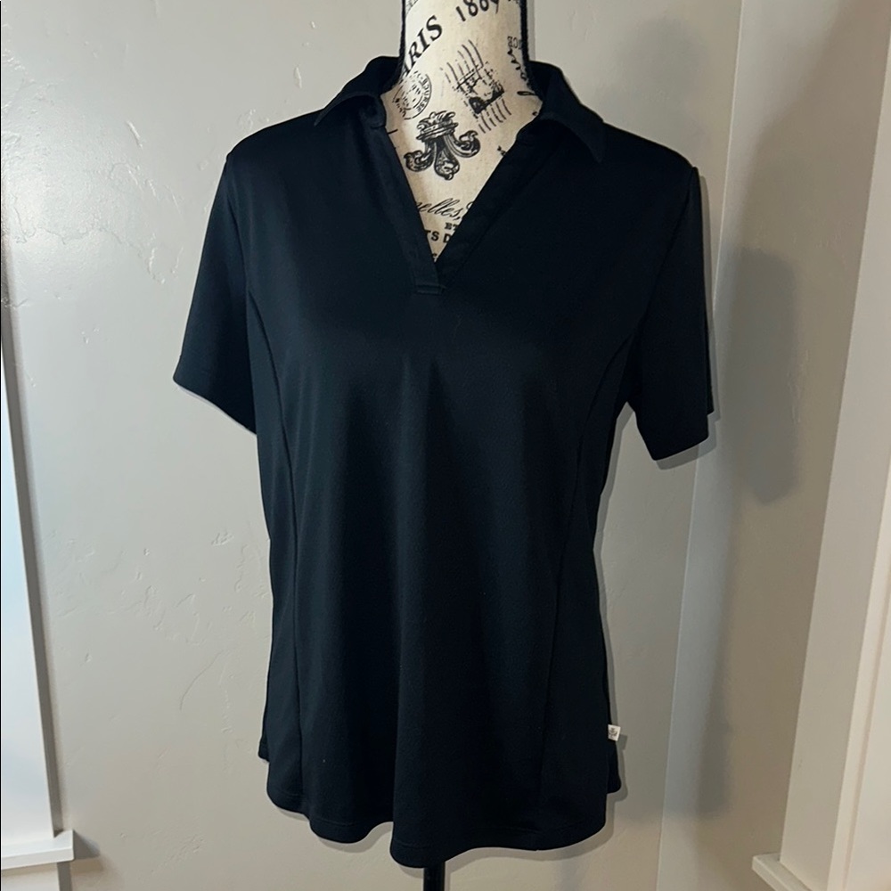 Lady Hagen Black Polo Shirt
